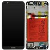 Pantalla original Huawei P Smart Negra con bateria. Service Pack