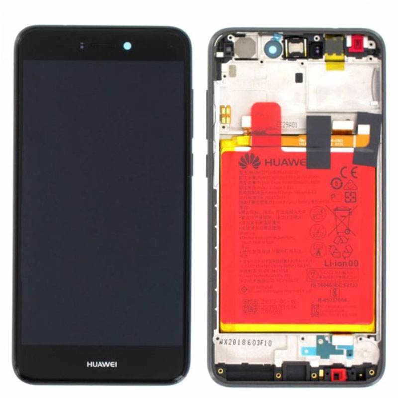 Pantalla completa original con marco + bateria Huawei Ascend P8 Lite 2017 Negro