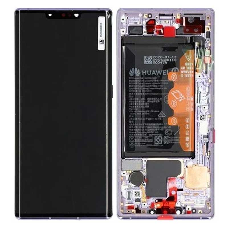 Pantalla completa original con marco Huawei Mate 30 Pro Plata