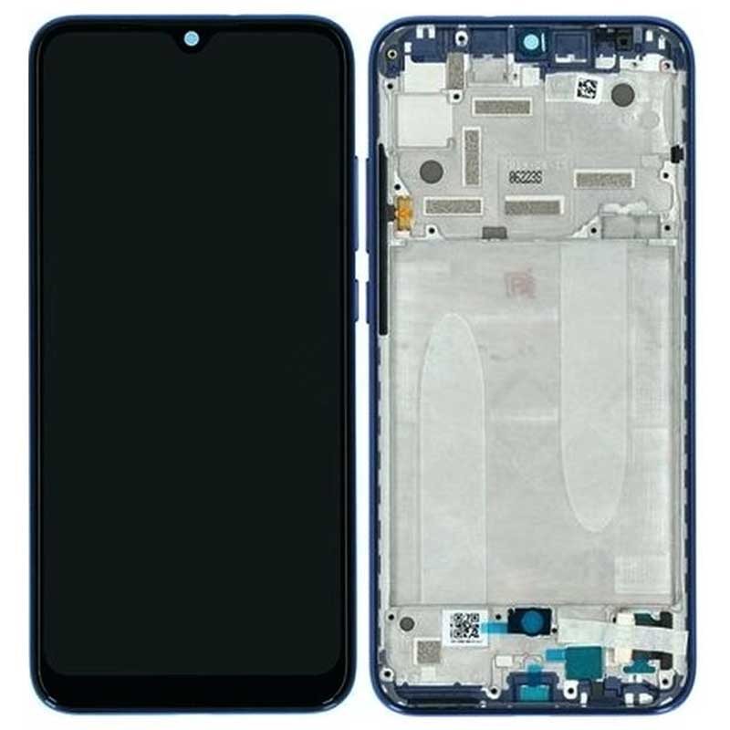 Pantalla completa original con marco Xiaomi Mi A3 Azul
