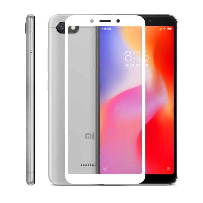 Protector pantalla cristal templado  Xiaomi Redmi 6/ 6A Blanco
