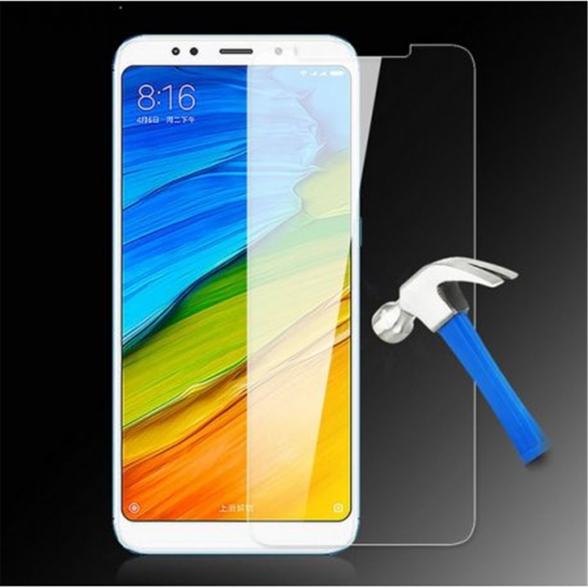 Protector pantalla cristal templado  Xiaomi Redmi 5 Plus transparente