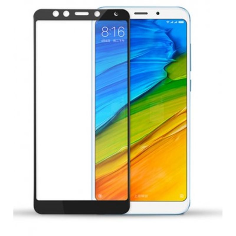 Protector pantalla cristal templado  Xiaomi Redmi 5 Plus Negro