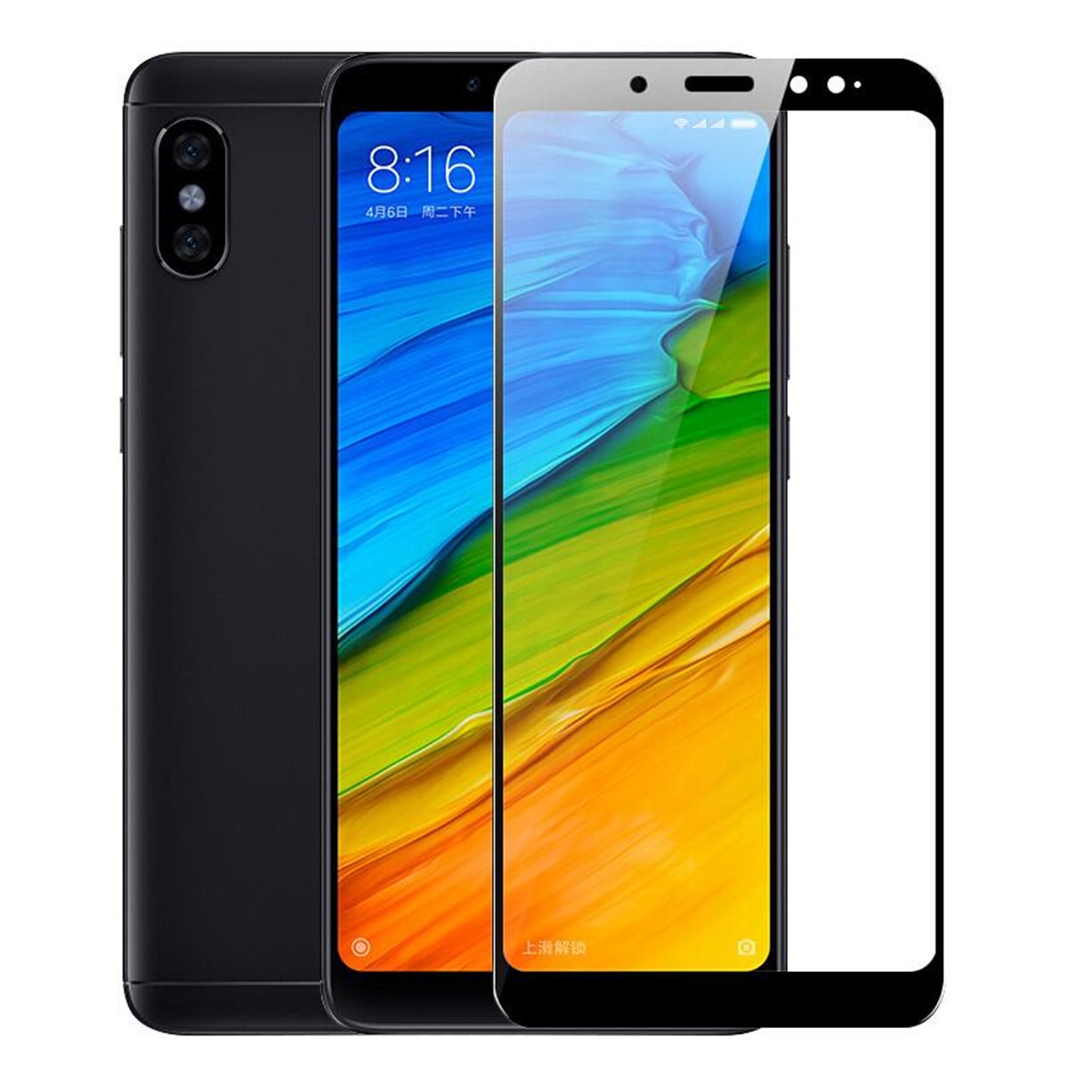 Protector pantalla cristal templado Xiaomi Redmi Note 5 Negro