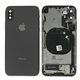 Chasis iPhone X completo con componentes (tapa trasera + marco) Negro