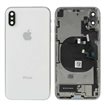 Chasis iPhone X completo com componentes (tapa traseira com logo + marco) branco