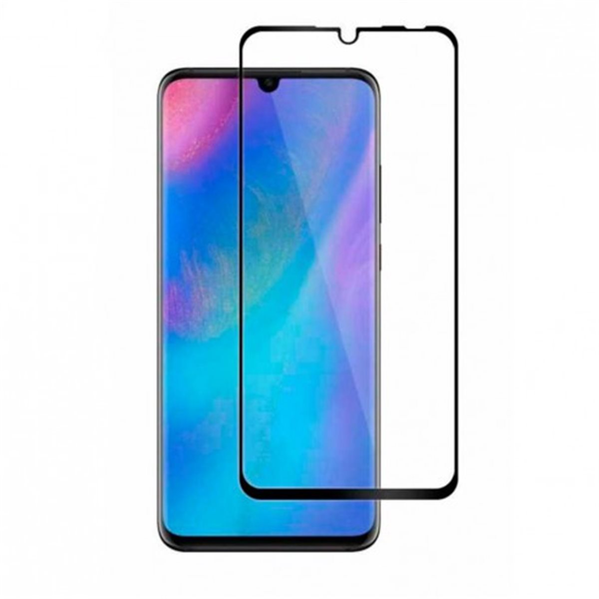 Protector pantalla cristal templado  Huawei P30 pro Negro