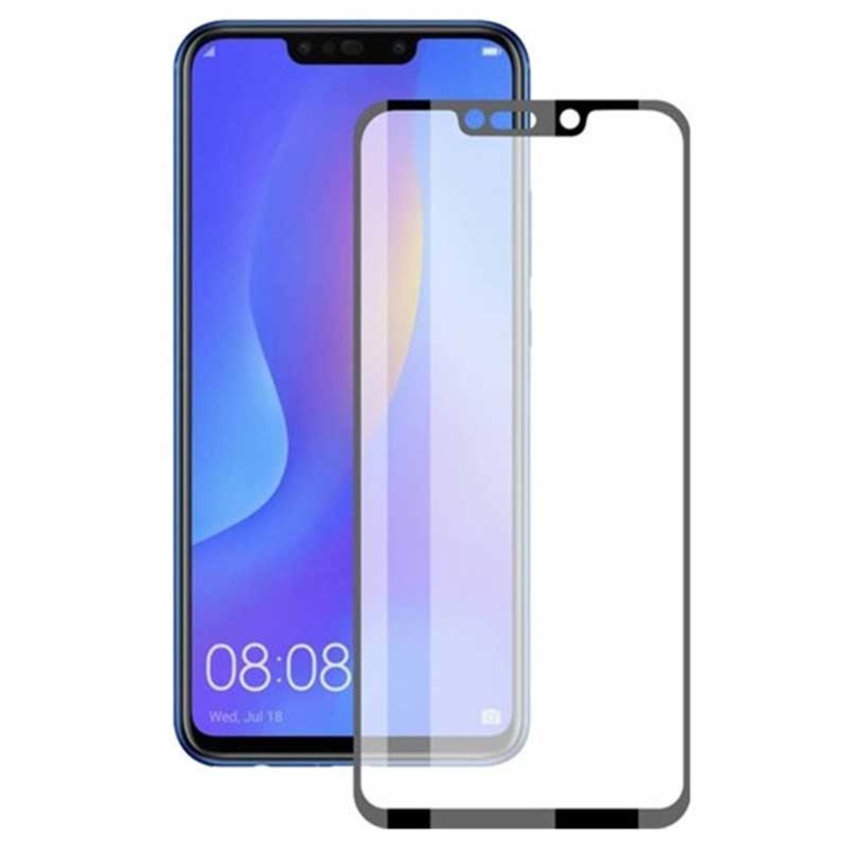 Protector pantalla cristal templado Huawei Mate 20 Pro Negro