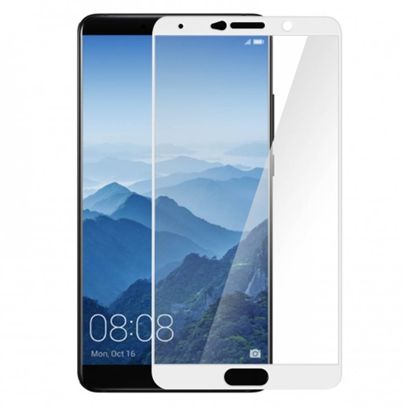 Protector pantalla cristal templado  Huawei Mate 10 Blanco