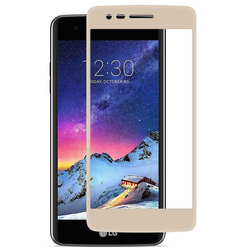 Protector pantalla cristal templado LG K8 2017 Oro