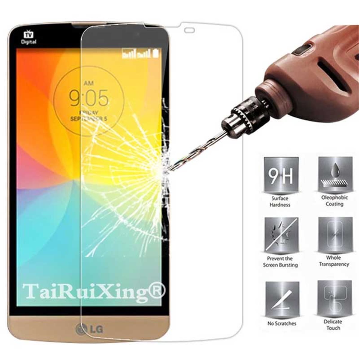 Protector pantalla cristal templado  LG Bello D331 D335