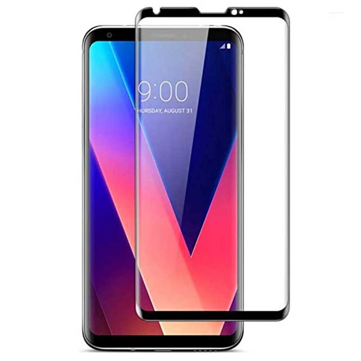 Protector pantalla cristal templado LG V30 Negro