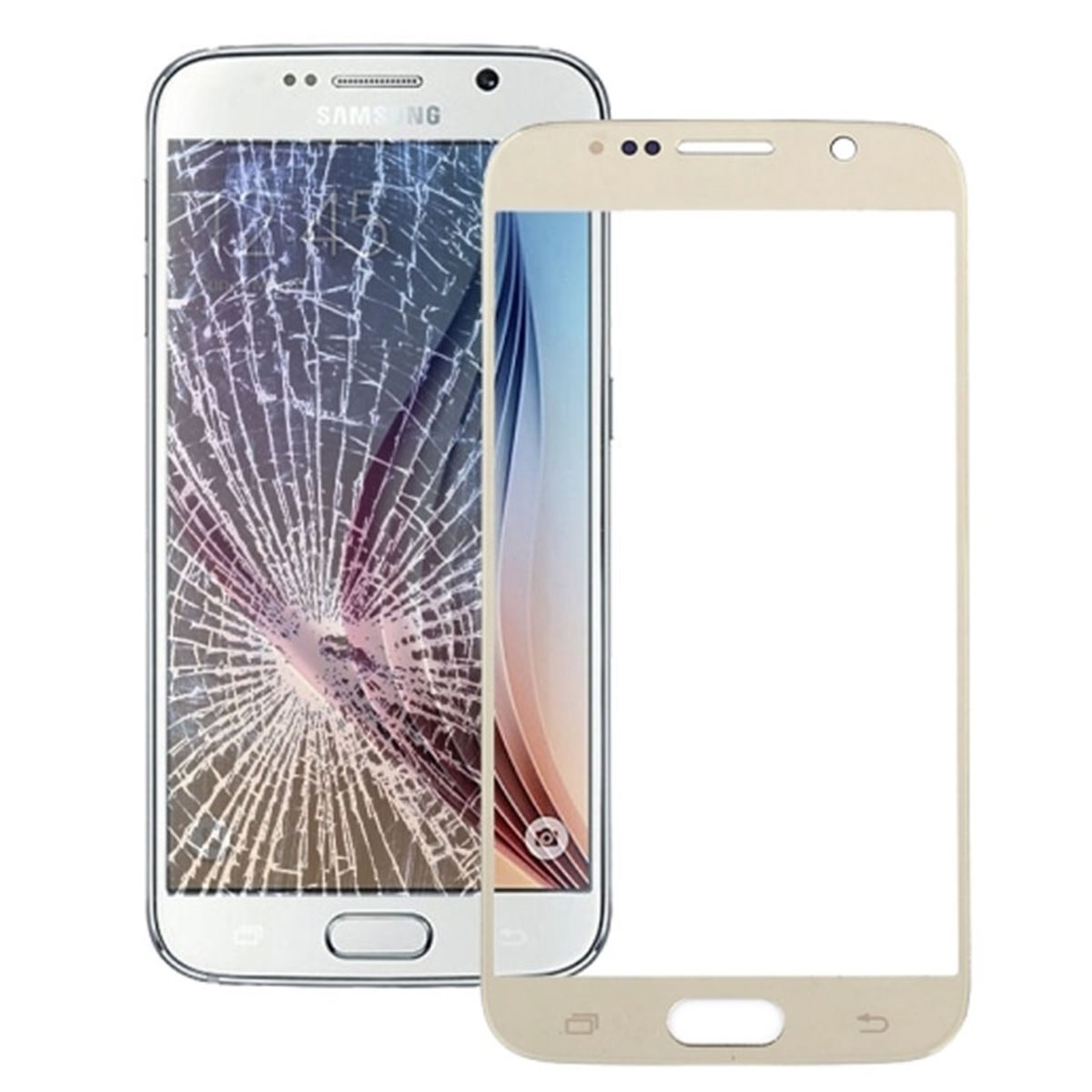 Protector pantalla cristal templado  Samsung Galaxy S6 SM-G920  Oro