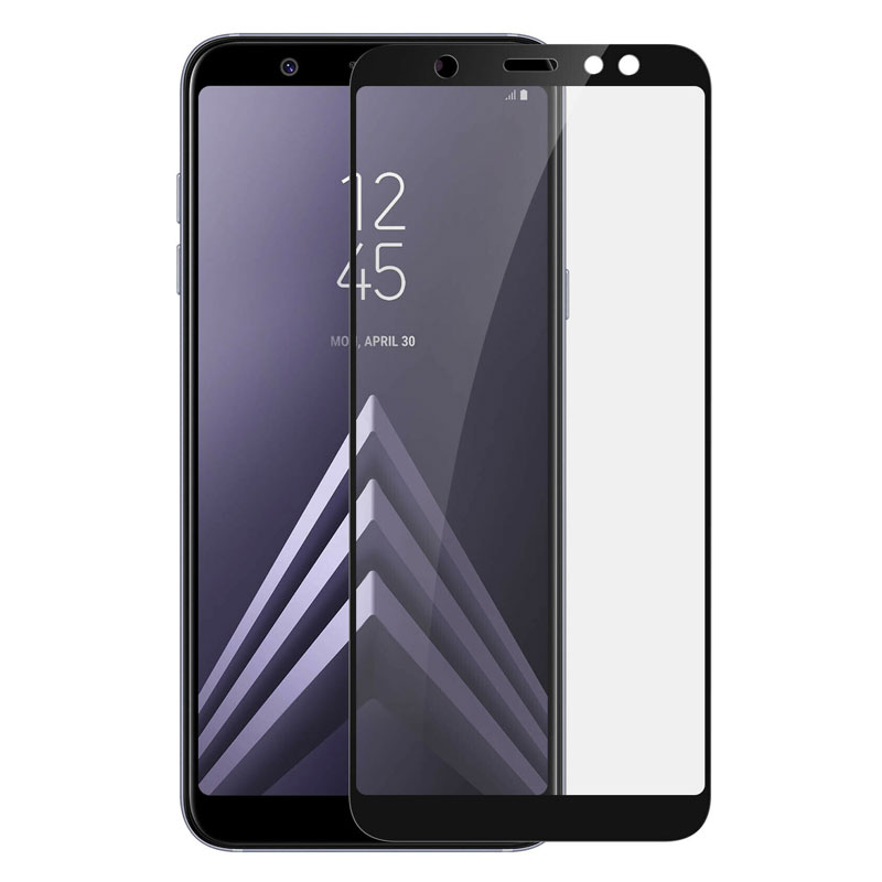Protector pantalla cristal templado  Samsung Galaxy A6 Plus 2018 A605 Negro
