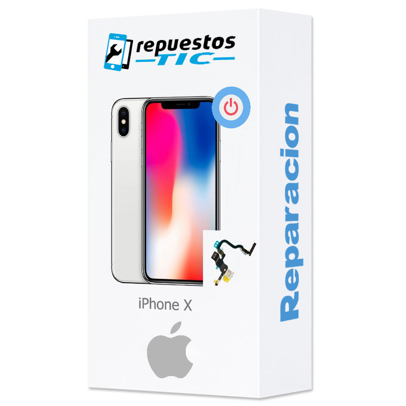 Reparación boton de encendido, micro y flash trasero iphone X