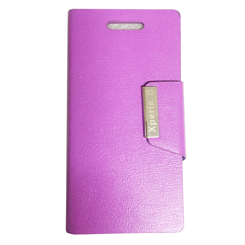 Funda protectora tipo libro Sony Xperia S Morado