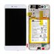 Pantalla original con marco y bateria Huawei P10 Lite Blanco