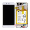 Pantalla original Huawei P10 Lite Blanca con bateria. Service Pack