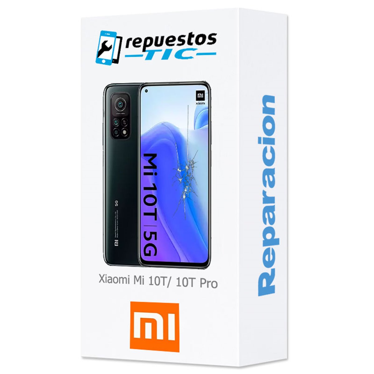 Reparacion/ cambio Pantalla completa original con marco Xiaomi Mi 10T/ Mi 10T Pro Negro