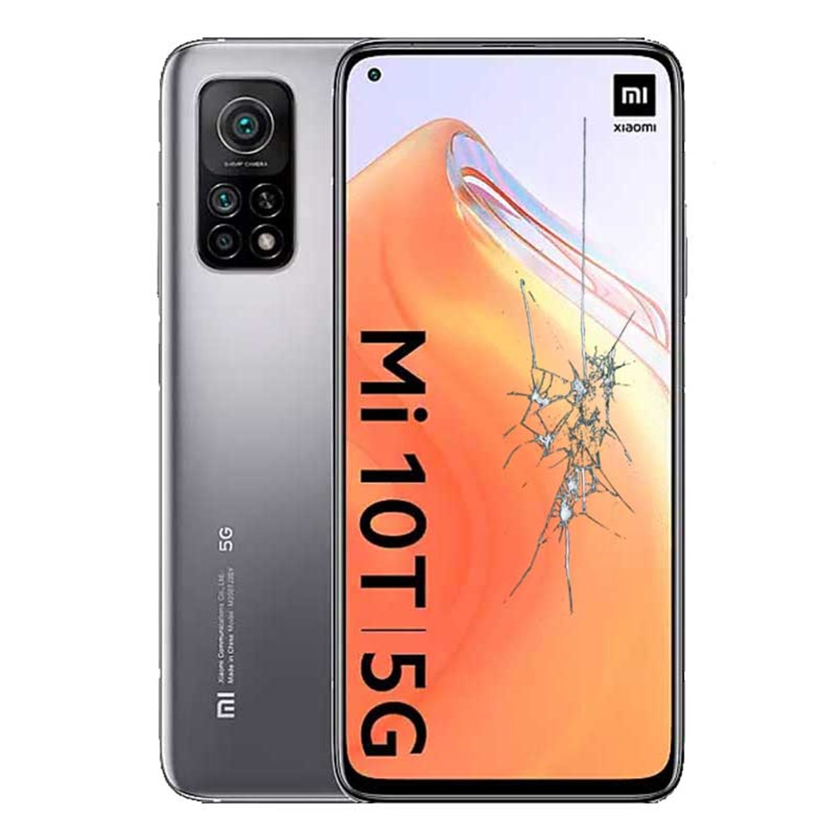 Reparacion/ cambio Pantalla completa original con marco Xiaomi Mi 10T/ Mi 10T Pro Plata