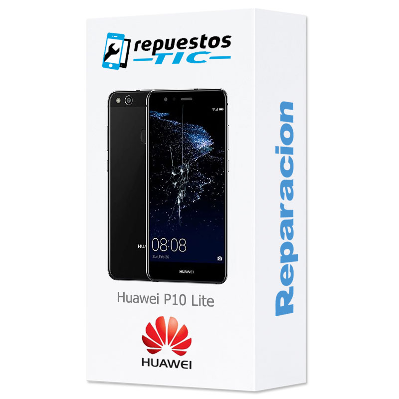 Reparacion/ cambio Pantalla original con marco y bateria Huawei P10 Lite Negro