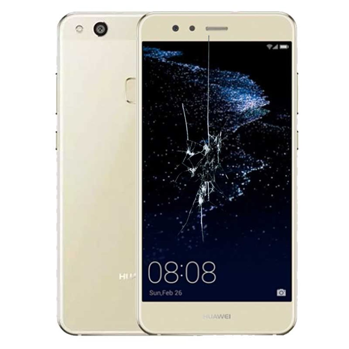 Reparacion/ cambio Pantalla original con marco y bateria Huawei P10 Lite Oro