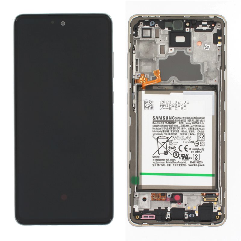 Pantalla original Samsung Galaxy A72 A725 / 5G A726B Blanco