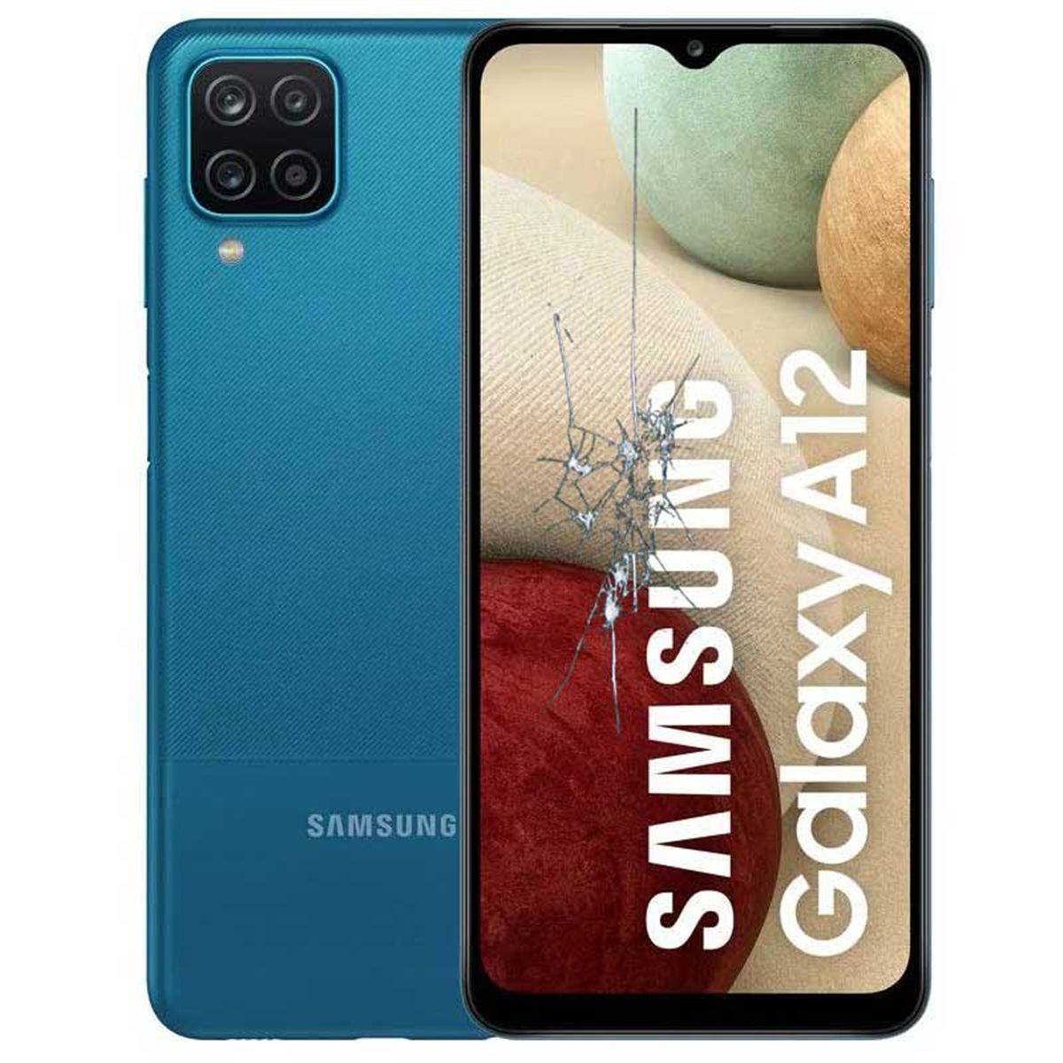 Reparacion/ cambio Pantalla completa original con marco Samsung Galaxy A12 A125F Negro