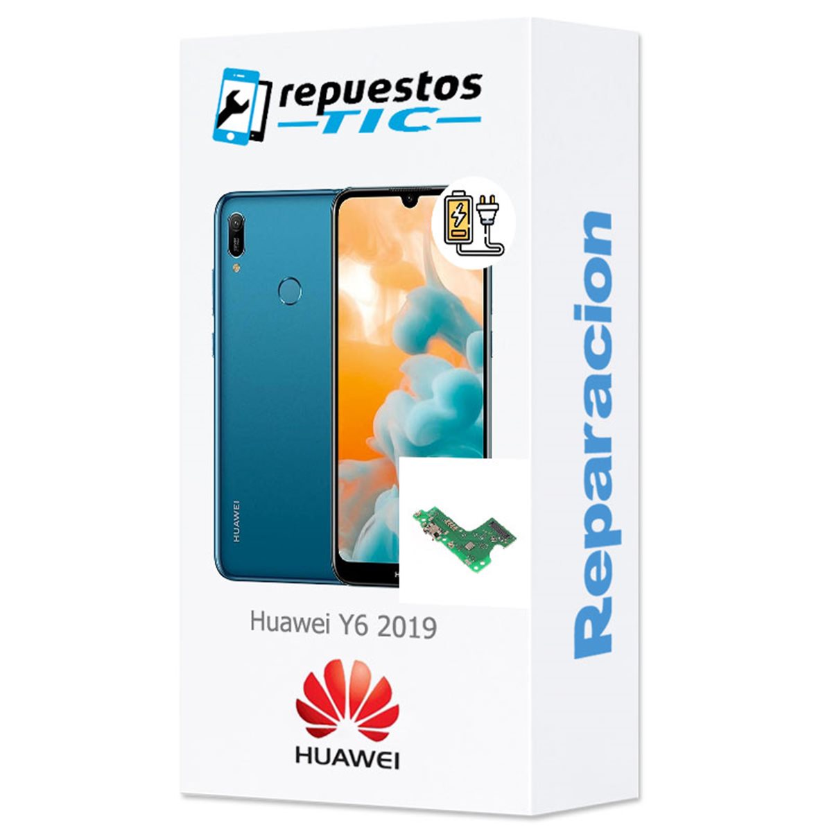 Reparacion/ cambio Modulo conector de carga y micro Huawei Y6 2019