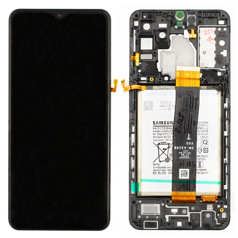 Pantalla original con bateria Samsung Galaxy A32 5G SM-A326B Negro. Service Pack.