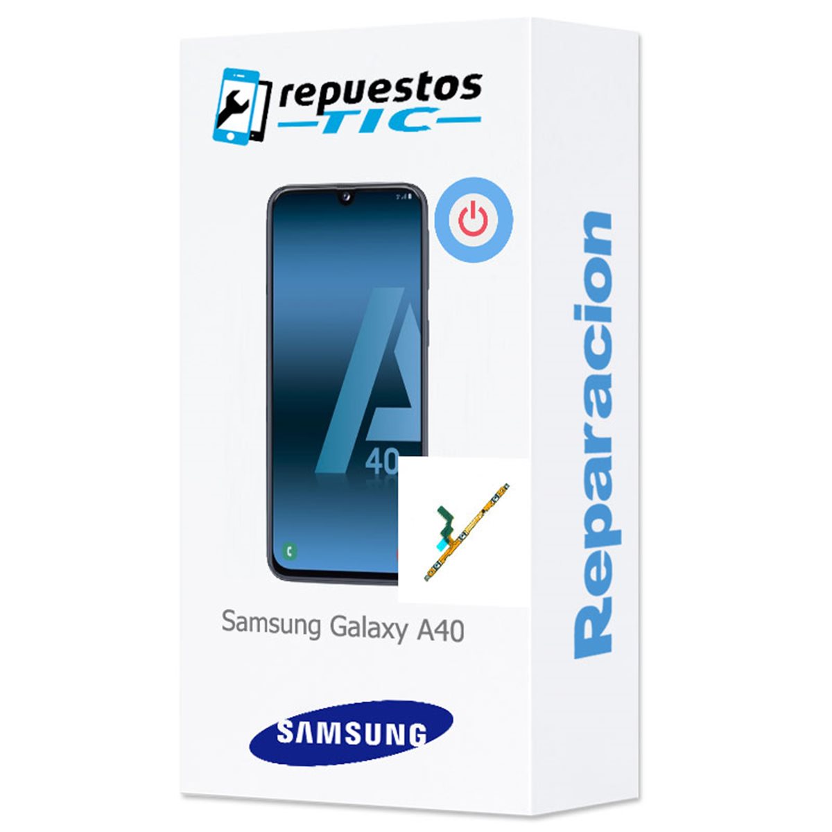 Reparacion/ cambio Flex encendido y volumen Samsung Galaxy A40 A405