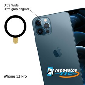 Lente Camara trasera  ultra gran angular iPhone 12 Pro Max/ 12 Pro/ 12 Mini/ 12
