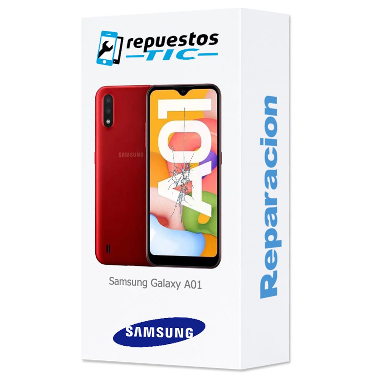 Reparacion/ cambio Pantalla original Samsung Galaxy A01 A015F Negro