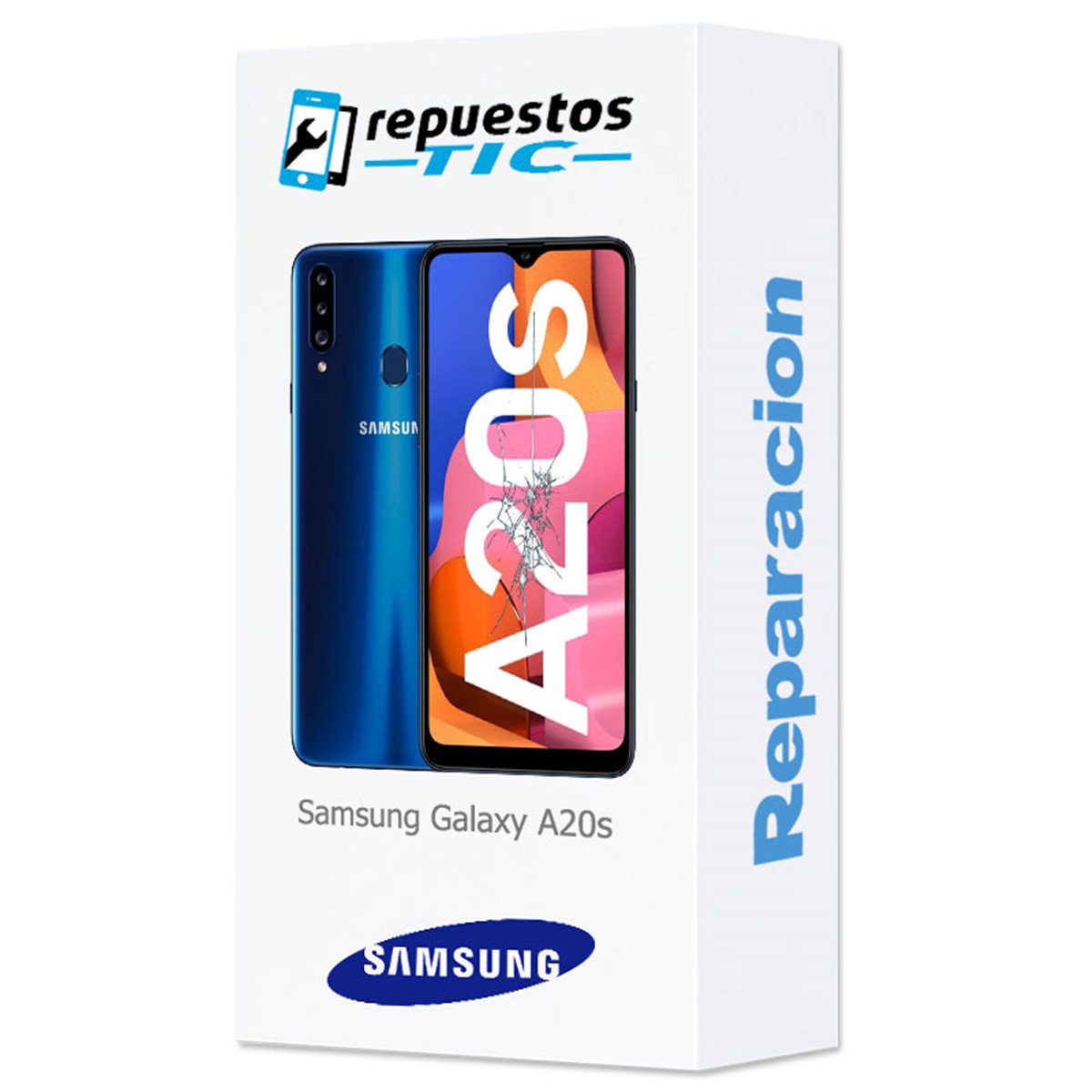 Reparacion/ cambio Pantalla original Samsung Galaxy A20s A207F Negro