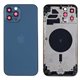 Chasis iPhone 12 Pro Max azul (sin componentes)