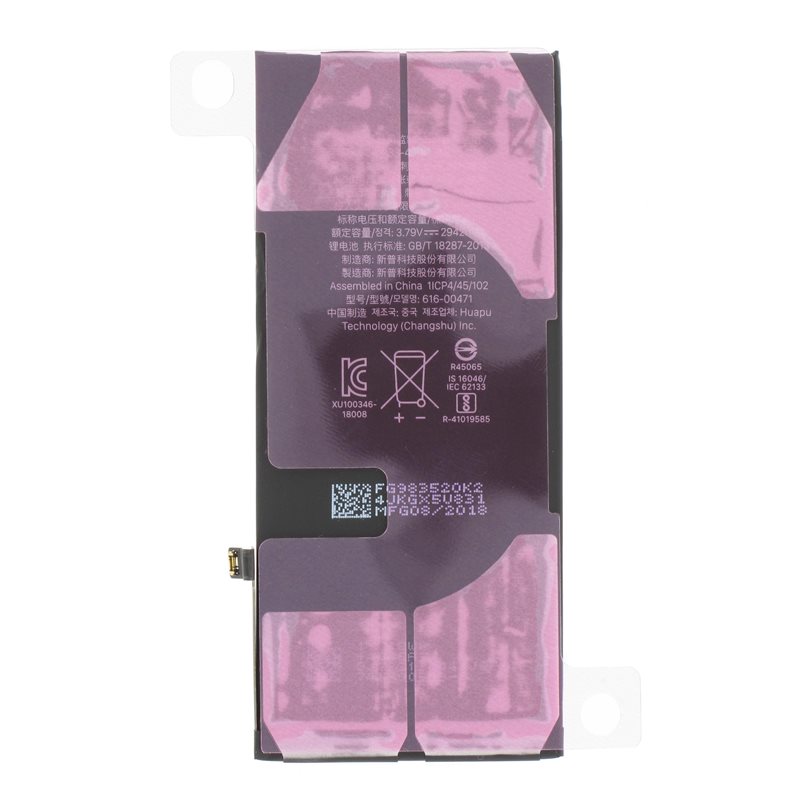 Bateria iPhone Xr calidad Premium Li- Ion 3.79V 2942mAh