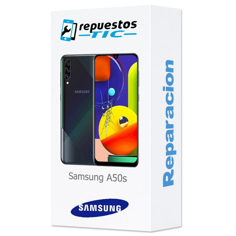 Reparacion/ cambio Pantalla original Samsung Galaxy A50s A507 Negro