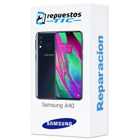 Reparación Pantalla completa original Samsung A405F/DS Galaxy A40 Negro