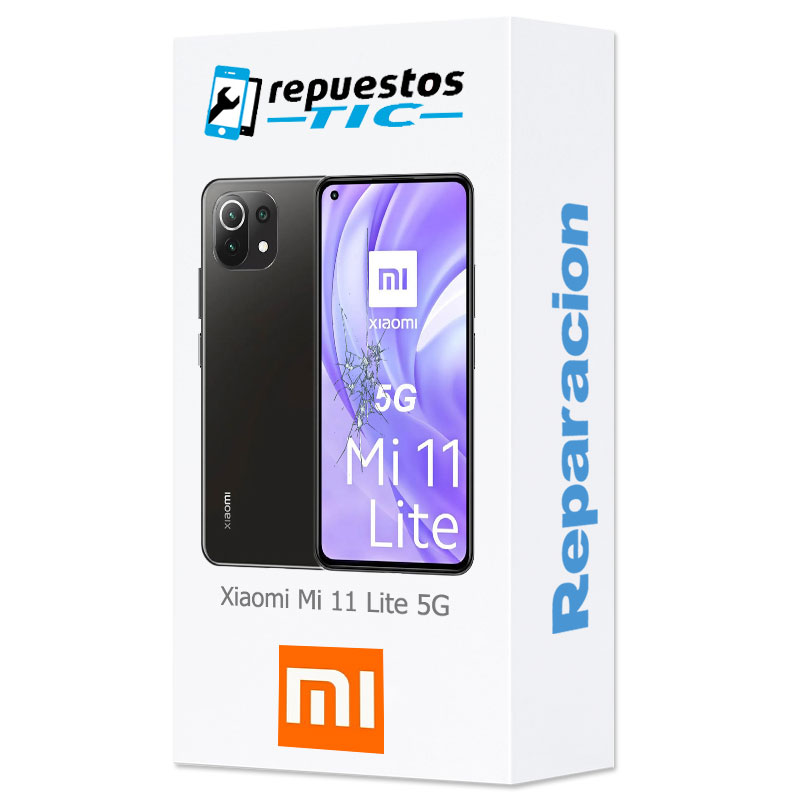 Reparacion/ cambio Pantalla completa original con marco Xiaomi Mi 11 Lite 5G Negro