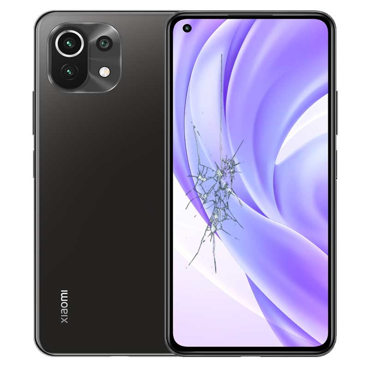 Reparacion/ cambio Pantalla completa original con marco Xiaomi Mi 11 Lite 4G Negro