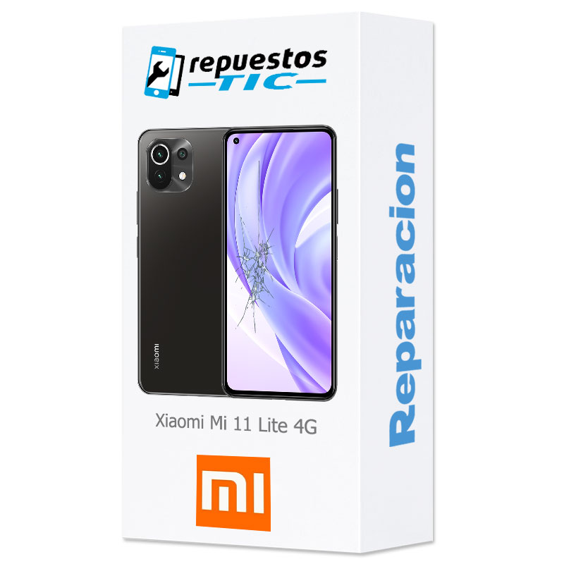 Reparacion/ cambio Pantalla completa original con marco Xiaomi Mi 11 Lite 4G Negro
