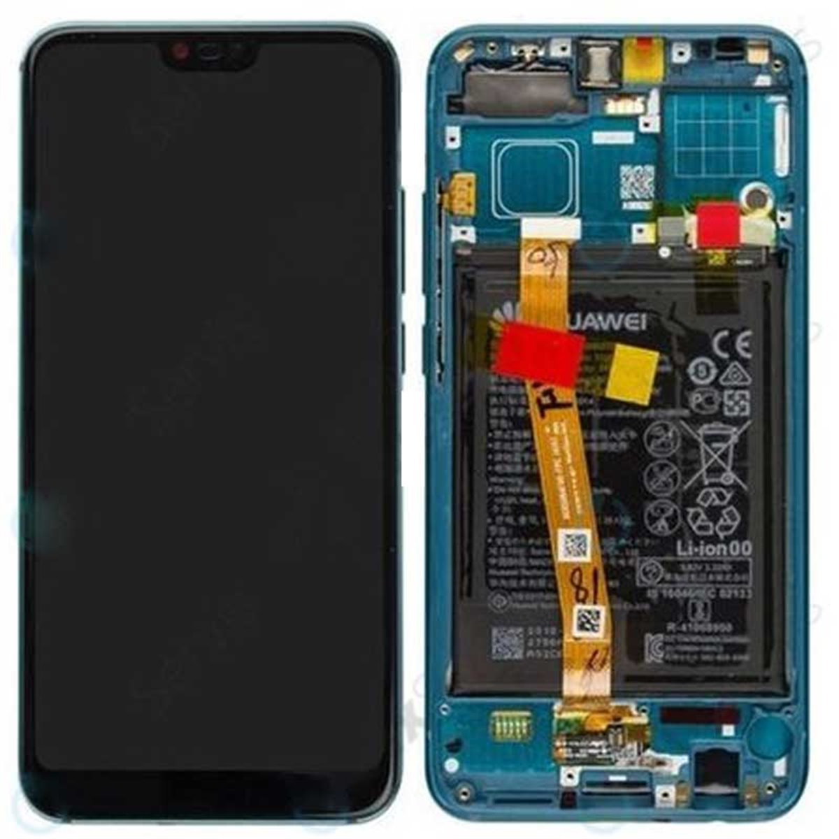 Pantalla original con marco y bateria Huawei Honor 10 Verde (phantom green)