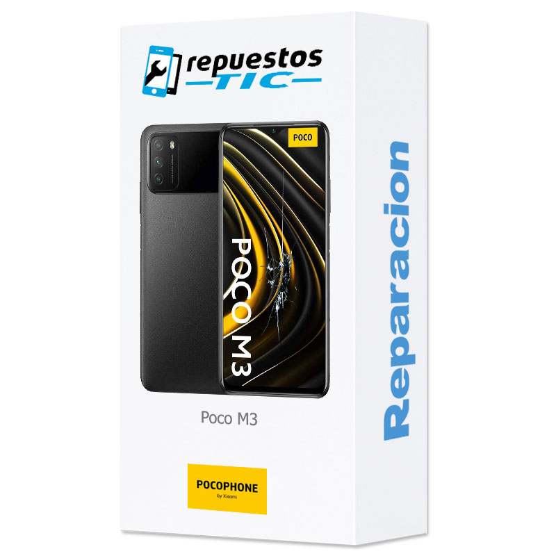 Reparacion/ cambio Pantalla completa original con marco Poco M3 Pro 5G Negro