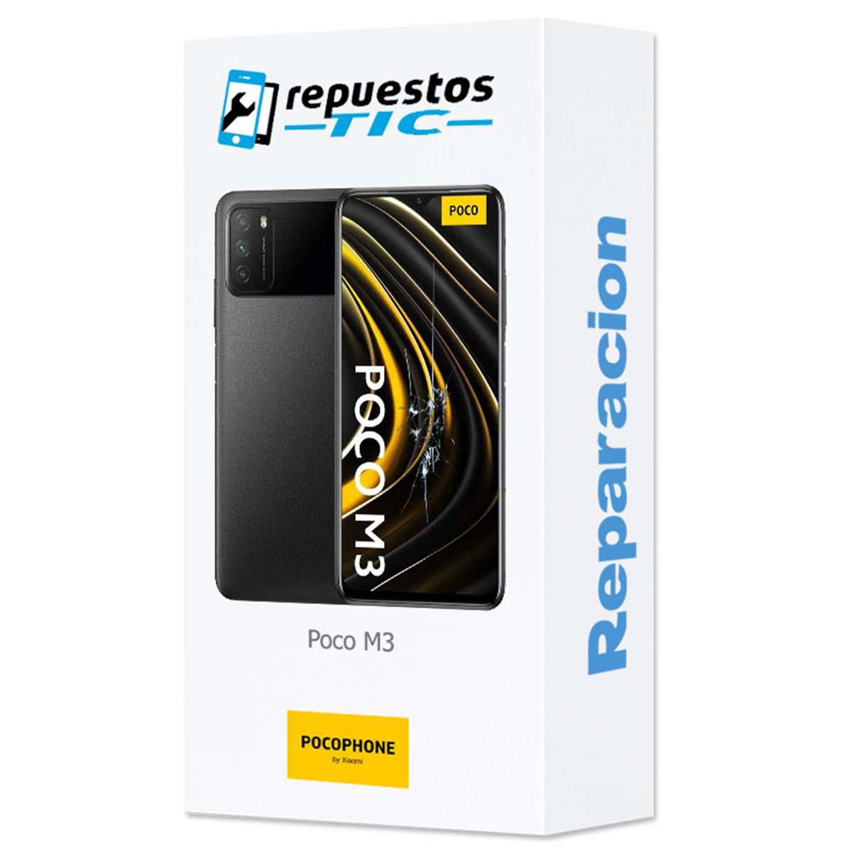 Reparacion/ cambio Pantalla completa original con marco Poco M3 Pro 5G Negro