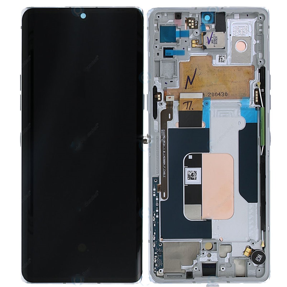 Pantalla original LG Velvet 5G Blanco (Aurora White)