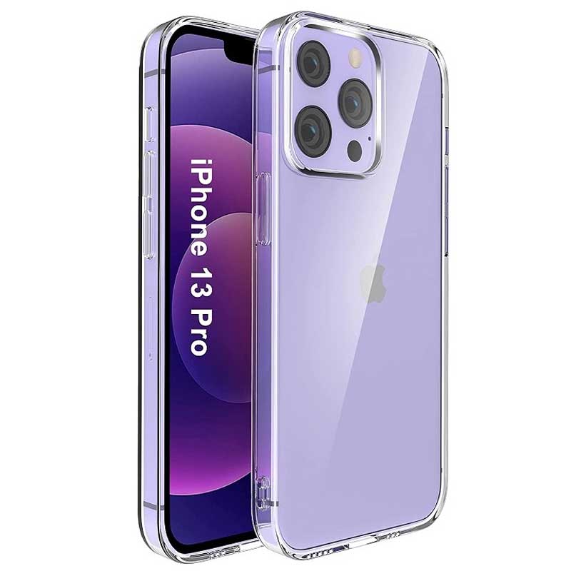 Funda protectora silicona transparente iPhone 13 Pro