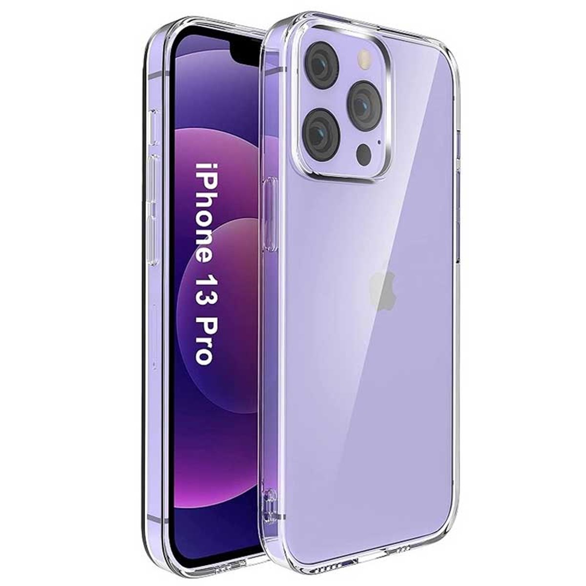 Funda protectora silicona transparente iPhone 13 Pro