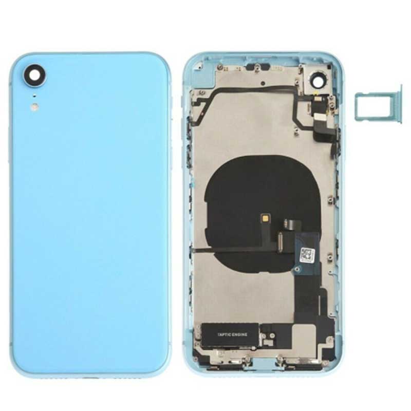 Chasis con componentes iPhone Xr azul