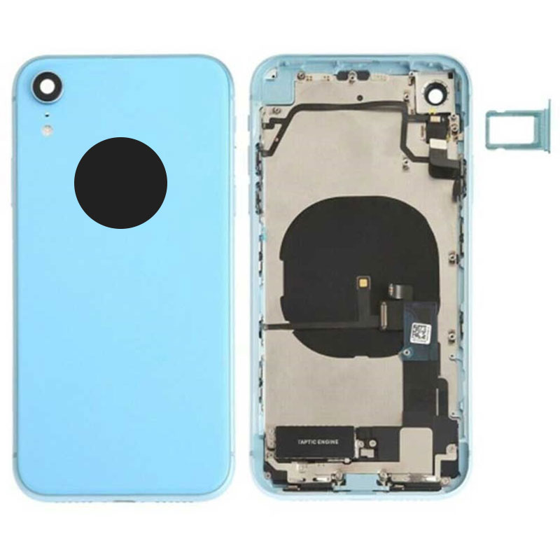 Chasis con componentes iPhone Xr azul