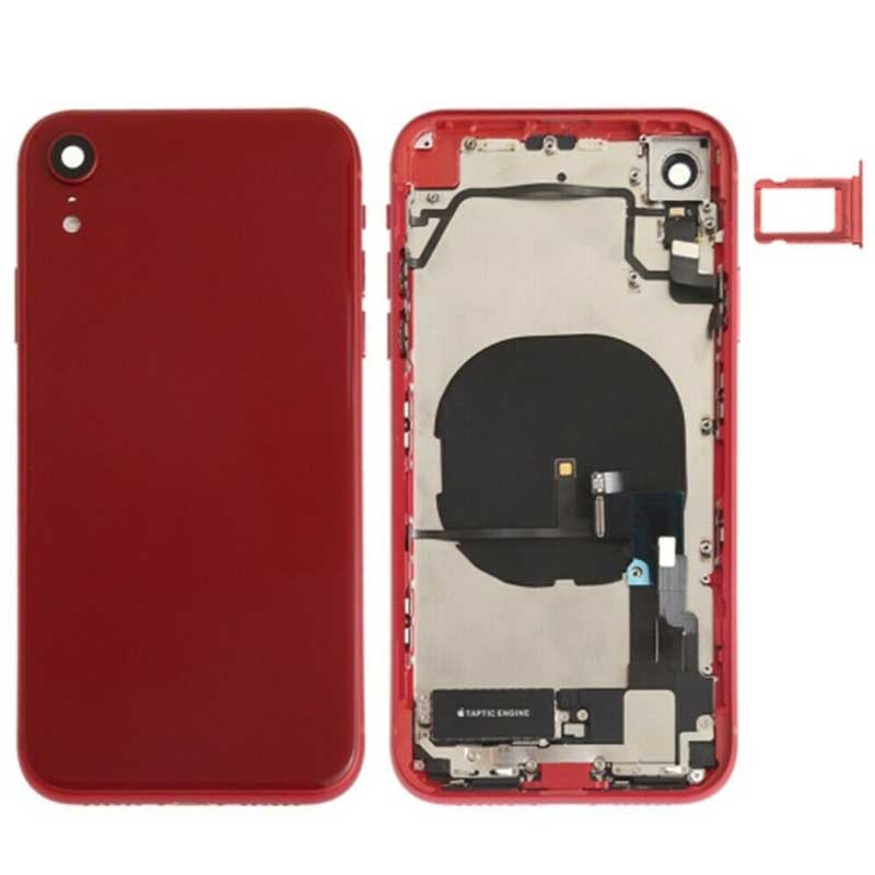 Chasis con componentes iPhone Xr Rojo